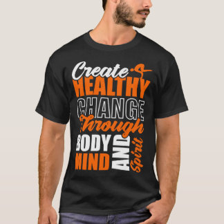 Gesunden Wandel durch Körper, Geist und Seele scha T-Shirt