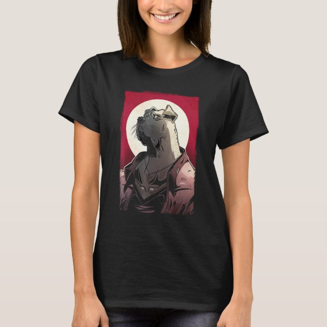 Gesunder Athlet Hund Schwarz T-Shirt (Vorderseite)