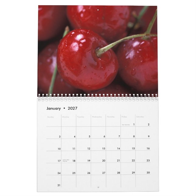 Gesunder Frucht-Fotografie-Kalender Kalender (Jan 2027)