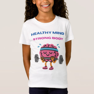 Gesunder Geist. Starker Körper. - Motivierend Spor T-Shirt