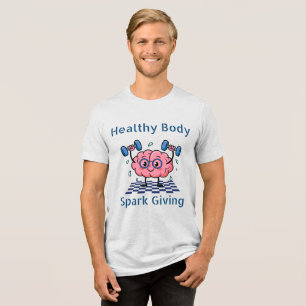 Gesunder Körper, Gebende Funken Tri-Blend Shirt