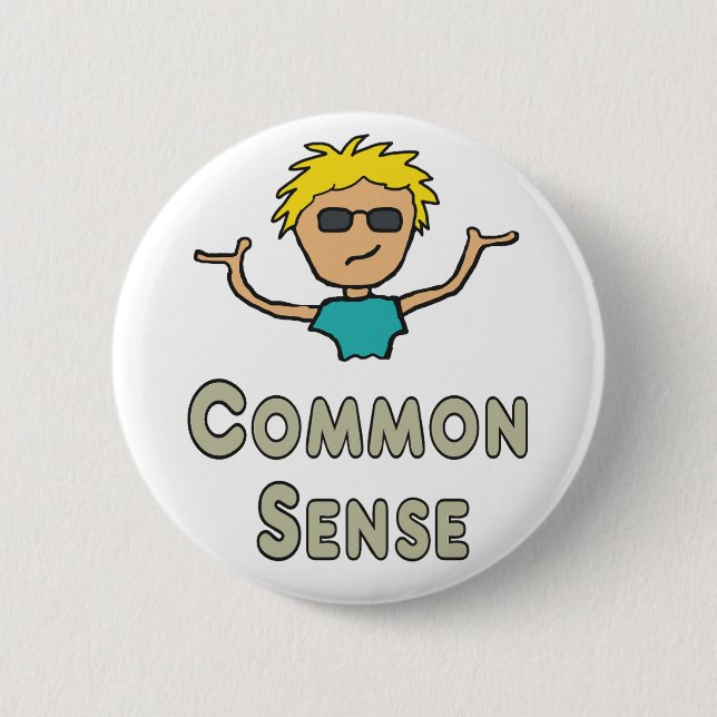 Gesunder Menschenverstand Button (Vorderseite)