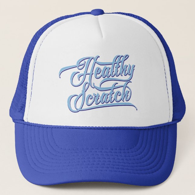 Gesunder Scratch Hockey Spieler Fan Trucker Hat Truckerkappe (Vorderseite)