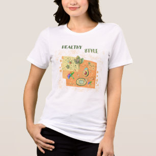 Gesunder T - Shirt mit lustiger Inschrift