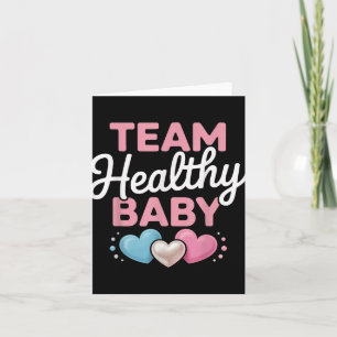 Gesundes Baby Team Neue Eltern Mama Vater Geschlec Karte