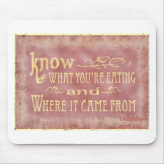 Gesundes Bauernhof Essen Bio Mousepad