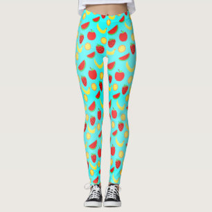 Gesundes Fruchtmuster Leggings