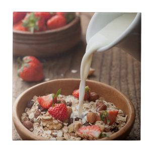 Gesundes Frühstück Fliese