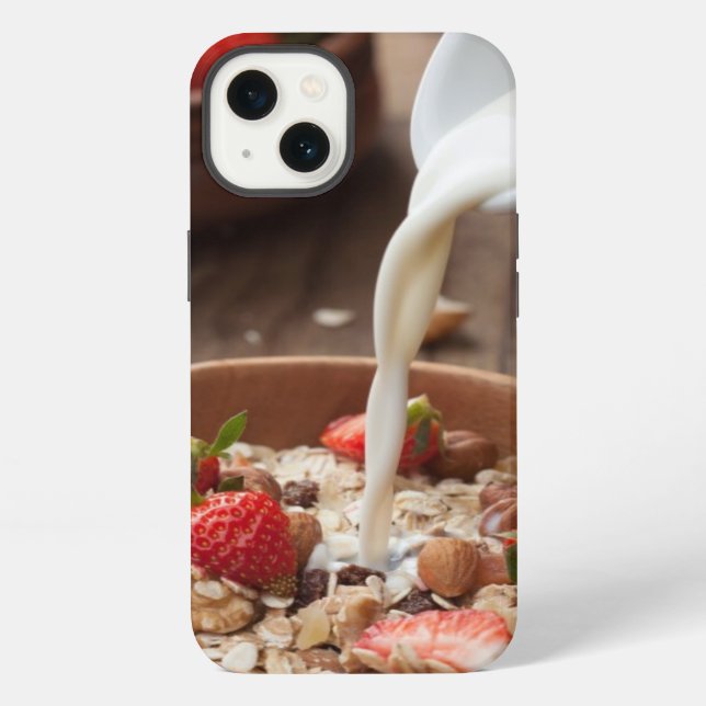 Gesundes Frühstück iPhone Hülle (Rückseite)