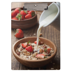Gesundes Frühstück Klemmbrett