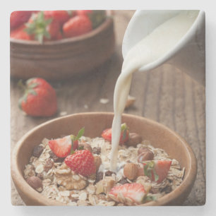 Gesundes Frühstück Steinuntersetzer