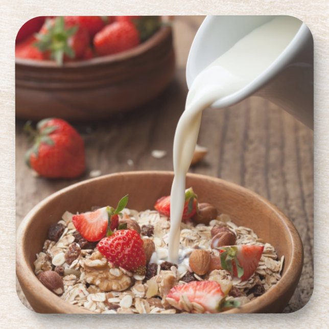 Gesundes Frühstück Untersetzer (Vorderseite)