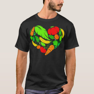 Gesundes Gemüseherz für Vegetarier und Veganer  T-Shirt