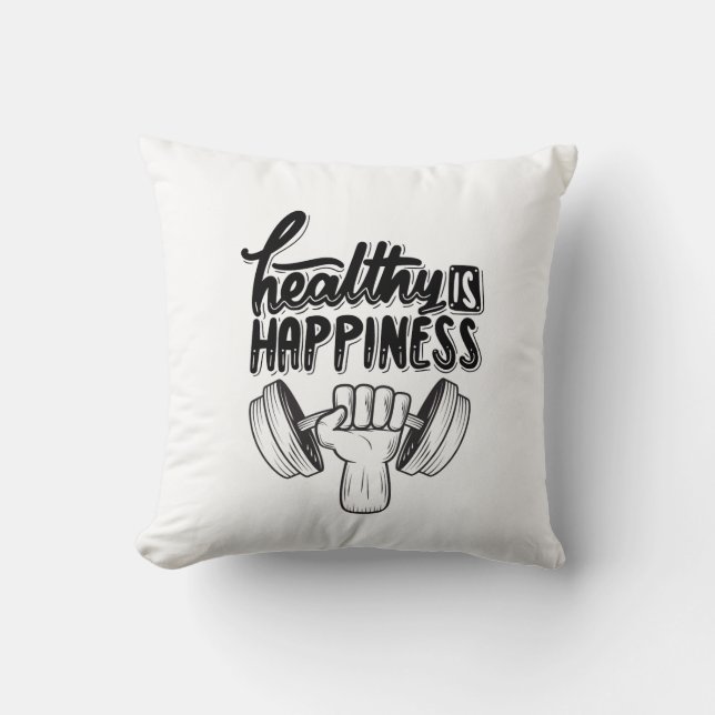 gesundes Gymnastikdesign Kissen (Vorderseite)