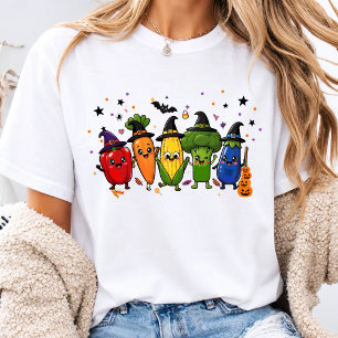 Gesundes Halloween-Gemüse-Essensdesign  T-Shirt