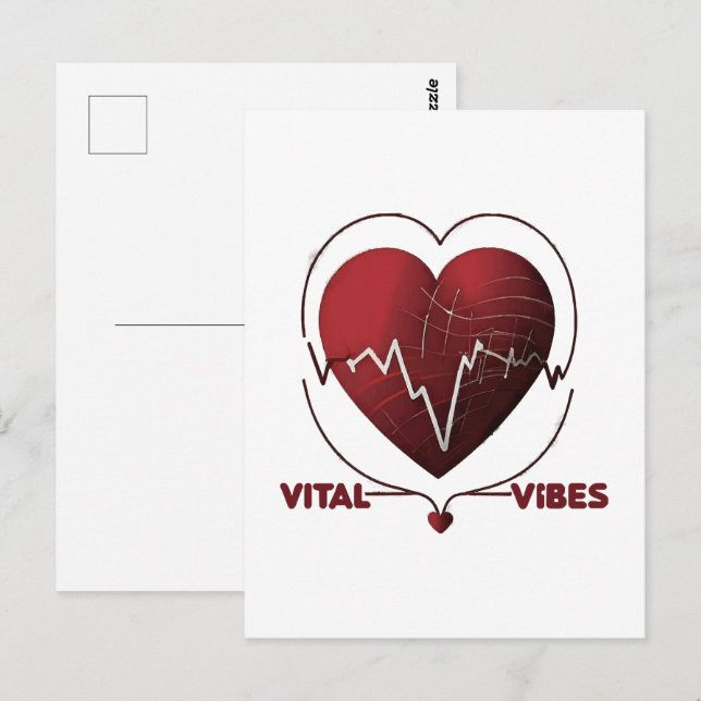 Gesundes Leben Postkarte (Vorne/Hinten)