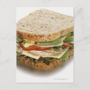 Gesundes Sandwich Postkarte