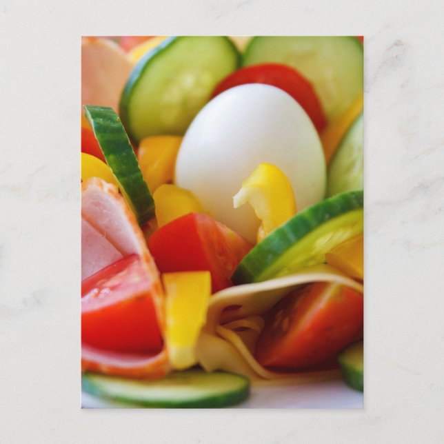 Gesundes Veganes Frühstück Postkarte (Vorderseite)