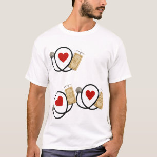 Gesundheit, Herz und Wohlstand - symbolischer medi T-Shirt