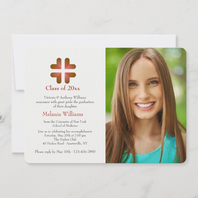 Gesundheit ist alles, was Foto Abschluss einlädt Einladung (Vorderseite)