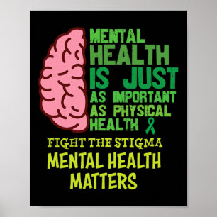 Gesundheit ist genauso wichtig wie psychische Pro Poster