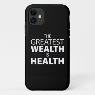 Gesundheit ist Wohlstand, Training Fitness Inspira iPhone 11 Hülle