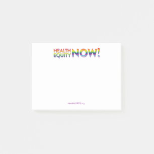 Gesundheit jetzt Gerechtigkeit! Post-it Klebezettel