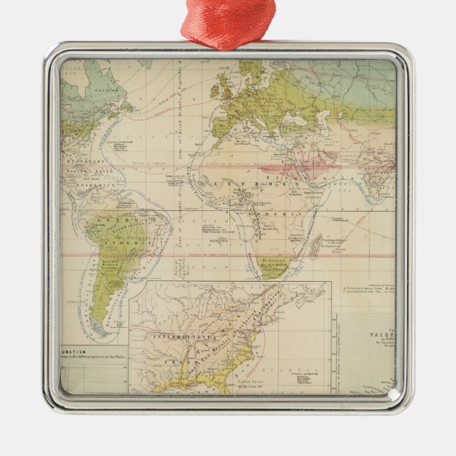 Gesundheit, Krankheit Ornament Aus Metall (Vorne)