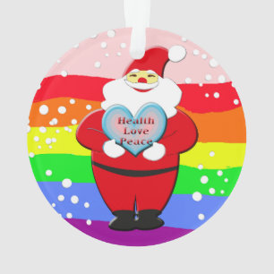 Gesundheit, Liebe, Frieden Ornament