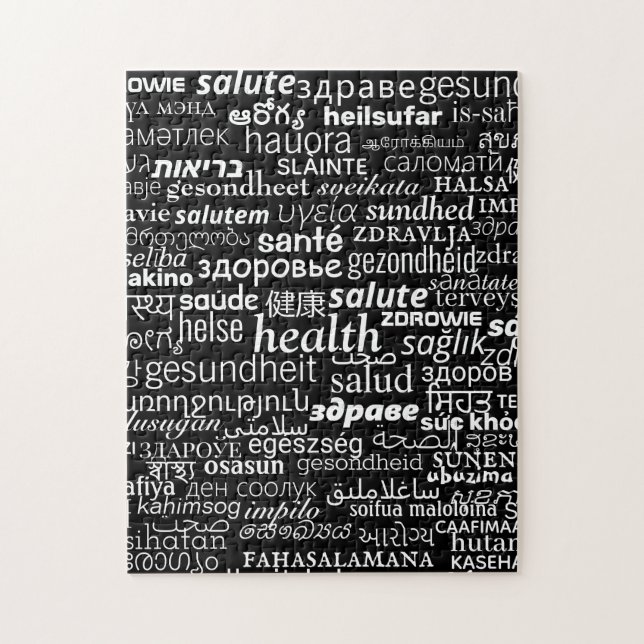 Gesundheit - Multi Language International - Gesund Puzzle (Vertikal)
