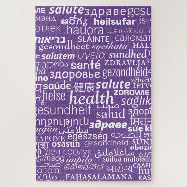 Gesundheit - Multi Language International - Gesund Puzzle (Vertikal)