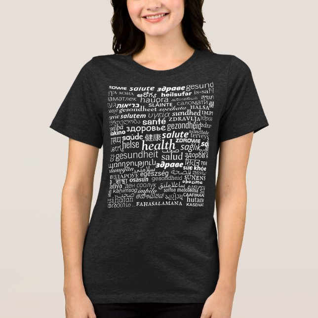Gesundheit - Multi Language International - Gesund Tri-Blend Shirt (Vorderseite)
