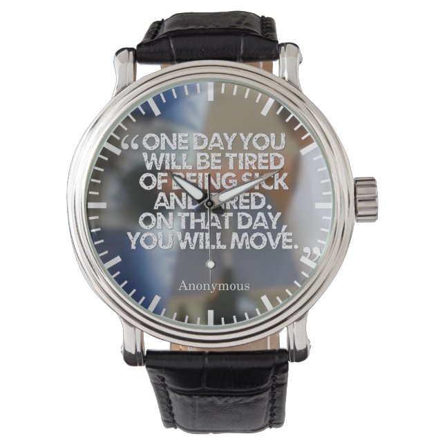 Gesundheit und Fitness Motivierend Armbanduhr (Vorderseite)