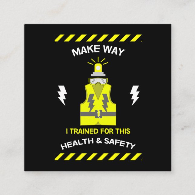 Gesundheit und Sicherheit | NEBOSH | Referent | La Quadratische Visitenkarte (Vorderseite)