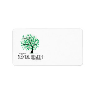 Gesundheits-Baum Adressaufkleber