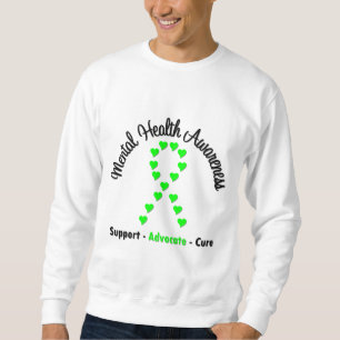 Gesundheits-Bewusstseins-Herz-Band Sweatshirt