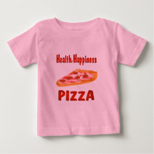Gesundheits-Glück-Pizza Baby T-shirt