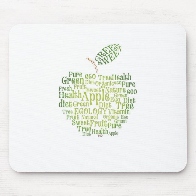 Gesundheits-grünes ökologisches mousepad (Vorne)