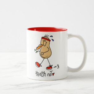 Gesundheits-Nuss-T - Shirts und Geschenke Zweifarbige Tasse