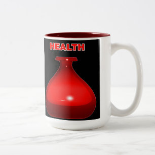 Gesundheits-Trank-Tasse Zweifarbige Tasse