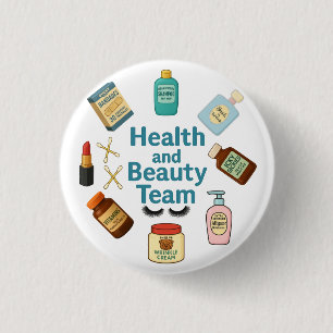 Gesundheits- und Schönheitsteam Button