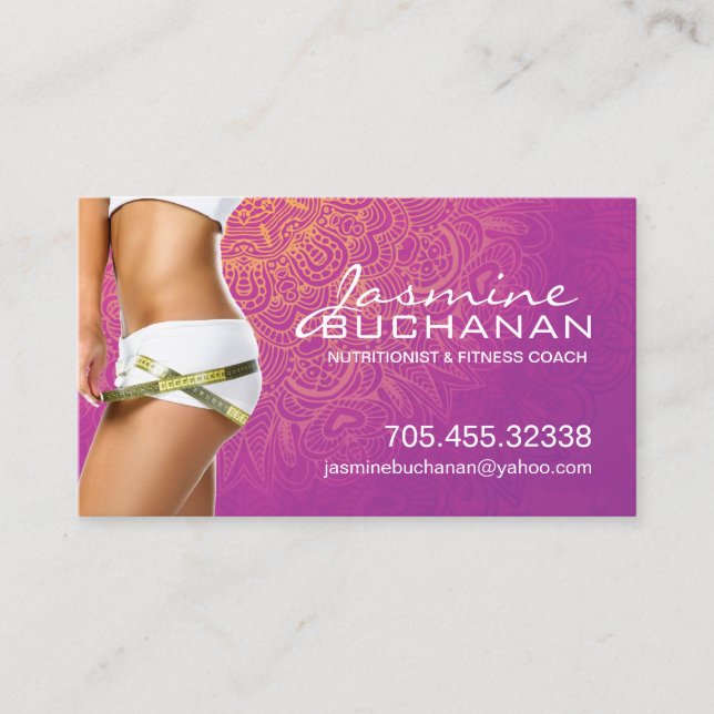 Gesundheits-und Wellness-Visitenkarte-Schablone Visitenkarte