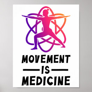 Gesundheits-Yoga-Übungs-Rehabilitations-Sportmediz Poster