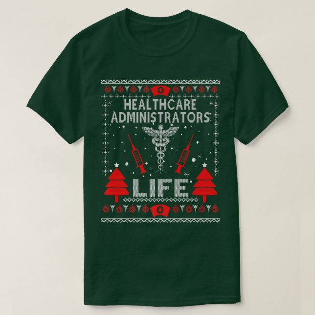 Gesundheitsbehörden Ugly Christmas Sweaters  T-Shirt (Design vorne)