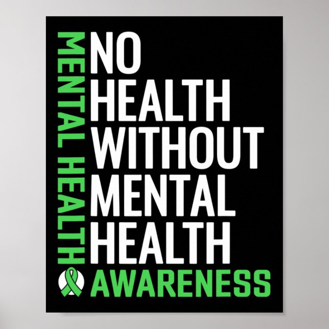 Gesundheitsbekämpfung Stigma Mental Health Awarene Poster (Vorne)