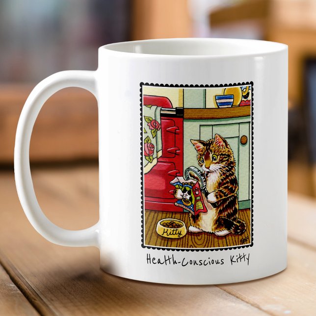 Gesundheitsbewusste Katzenkatze Niedlich Kaffeetasse (Von Creator hochgeladen)