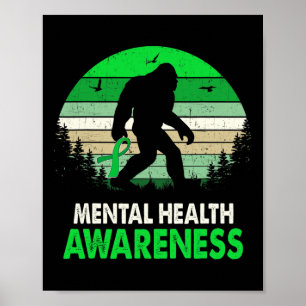 Gesundheitsbewusstsein Bigfoot Sasquatch Psychisch Poster