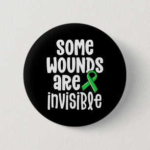 Gesundheitsbewusstsein Einige Wunden sind unsichtb Button