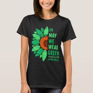 Gesundheitsbewusstsein im Mai tragen wir grüne Son T-Shirt