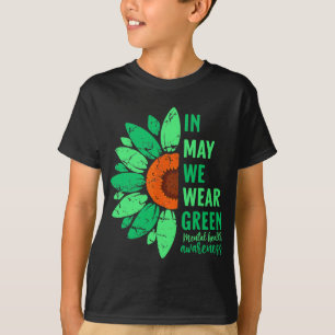 Gesundheitsbewusstsein im Mai tragen wir grüne Son T-Shirt